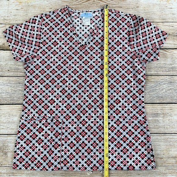 SB Scrubs Top Women Size Small Light Medical Uniform Top /w Multiple Pockets - Picture 6 of 7